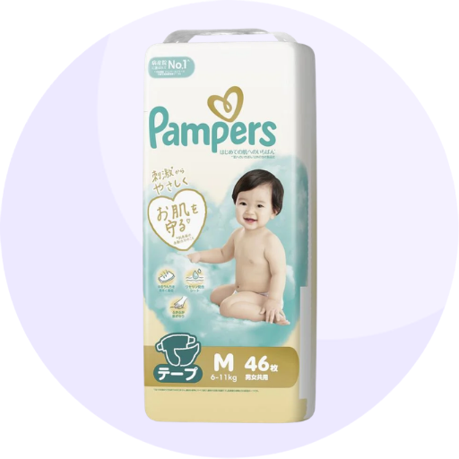 パンパース テープ止めタイプ Mサイズ