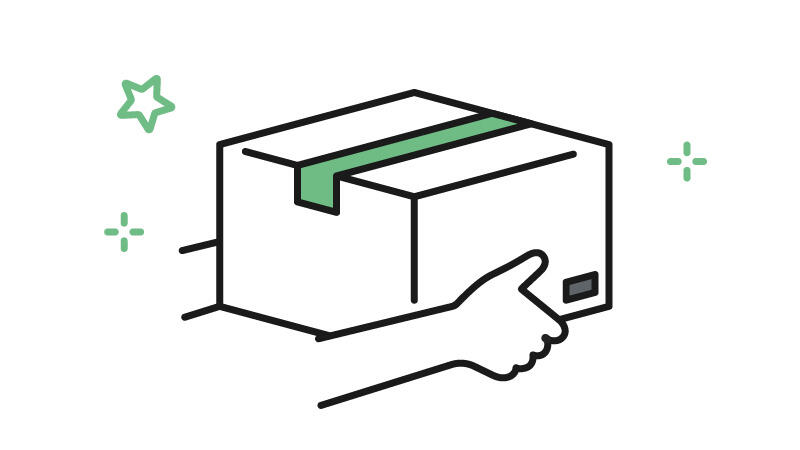 無料で荷物を受領するイメージ