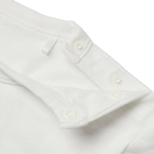 BUDDYLEE 半袖ボディスーツ&times;レギンス ロゴ ボーダー ホワイト&times;70cm