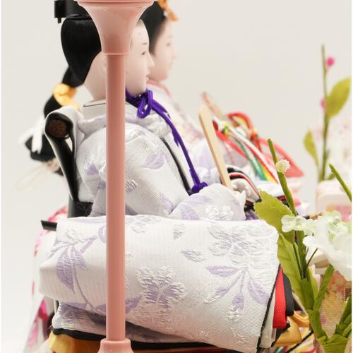 【雛人形】ケース飾り 親王飾り「桜刺繍金ぼかしパノラマアクリル」 (322123)ひな人形 コンパクト トイザらス・ベビーザらス限定【メーカー直送】