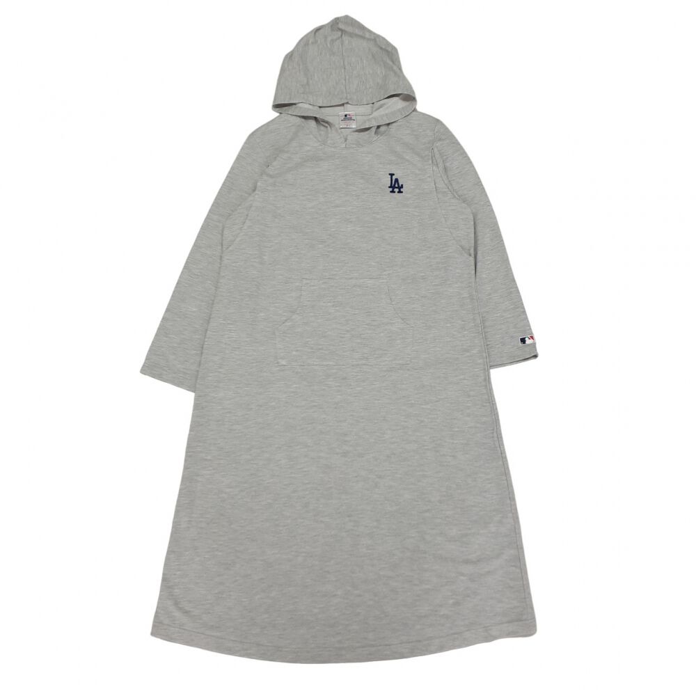 MLB 長袖フードきワンピース ドジャース(グレー×M-L) | マタニティ