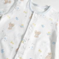 日本製ちびオール スムス くま柄 ナチュラル&times;50-60cm