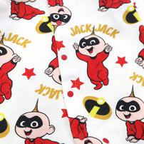 Disney ディズニー 長袖前開きプレオール スタイ付き Mr.インクレディブル ナチュラル×60-70cm