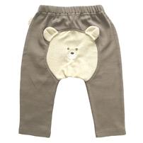 オシリハッピーモンキーパンツ くま グレー×90cm ベビー服 ベビーウェア ボトムス 赤ちゃん 男の子 女の子 ユニセックス 子供服 保育園 幼稚園