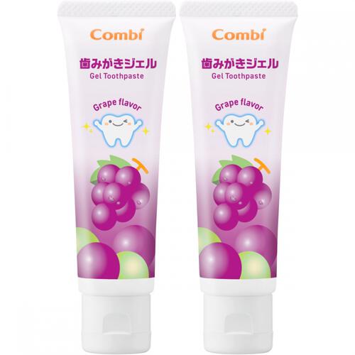 Combi コンビ 歯みがきジェル 2個セット (ぶどう味)