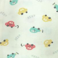 半袖シャツ肌着 2枚組 保湿スムス くま×車 パステルブルー×95cm ベビーザらス限定