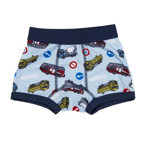 TOMICA トミカ 3枚組ボクサーパンツ ブルー×110cm ベビーザらス限定