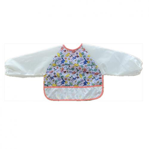 dear BABY ディアベビー ポケット付き長袖お食事エプロン 恐竜 日本製(80-95) ベビーザらス限定【色ランダム】