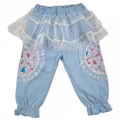 【Sophitica × tsumashi1118さん】Disney アナと雪の女王 裏毛チュールパンツ ブルー×130cm ベビーザらス限定