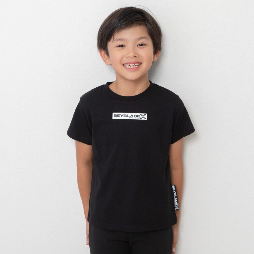 BEYBLADE X ベイブレードエックス 半袖Tシャツ ロゴ ワッペン ジュニア
