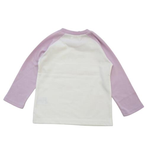 パワパフ 長袖Tシャツ 天竺 ラグラン 集合アート パープル&times;95cm ベビーザらス限定