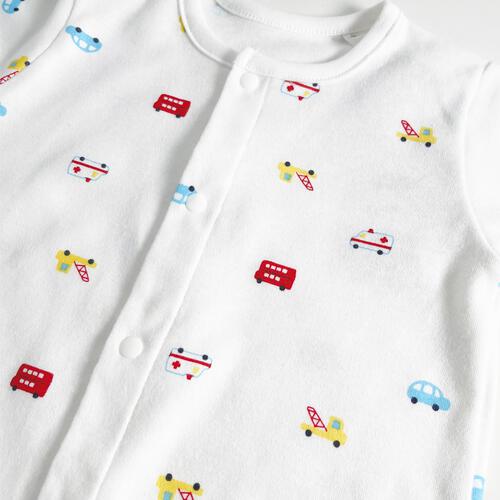 日本製ちびオール スムス 乗り物柄 ナチュラル&times;50-60cm ベビーザらス限定