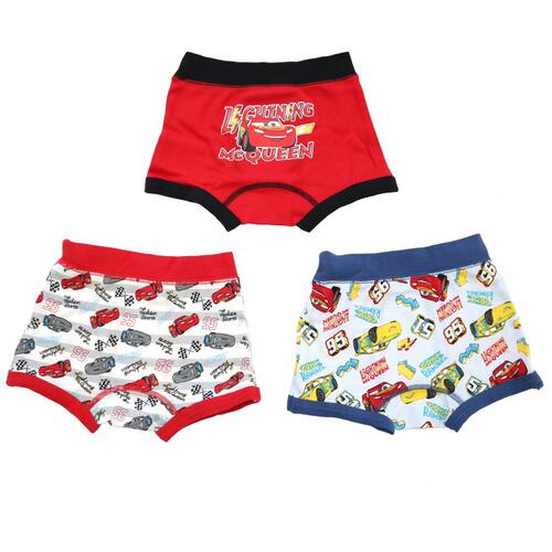 Disney ディズニー カーズ  3枚組ボクサーパンツ(レッド×110cm)