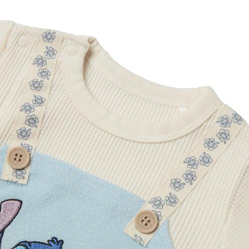 Disney ディズニー 半袖ボディスーツ 吊りブルマ風 スティッチ サックス&times;80cm ベビーザらス限定 赤ちゃん 出産準備 出産祝い ベビー服 子供服