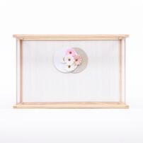 【雛人形】ケース親王飾り 花尽しアクリルケース