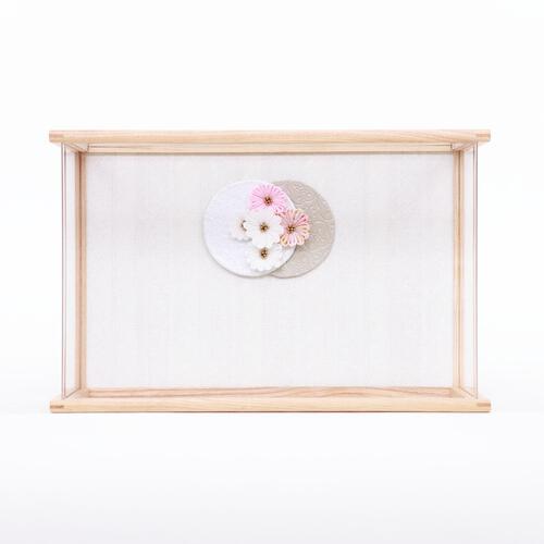 【雛人形】ケース親王飾り 花尽しアクリルケース