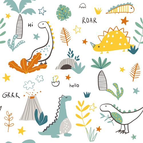 両面使えるフロアマット（恐竜）【フロアマット リバーシブル仕様 やわらかマット（190&times;140&times;厚さ1.5cm）】ベビーザらス限定