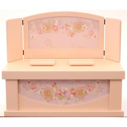 【雛人形】収納飾り 親王飾り「桜刺繍ピンク」 (605838)ひな人形 ひな祭り お雛様 おしゃれ トイザらス・ベビーザらス限定【メーカー直送】