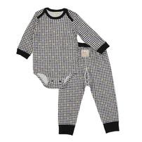 【FirstCloset×mioさん】 長袖ボディスーツ レギンス付き スムス ブラック×70-80cm ベビーザらス限定