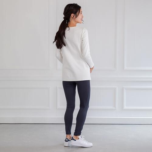 らくちんレギンス(ミディアムブルー×L)