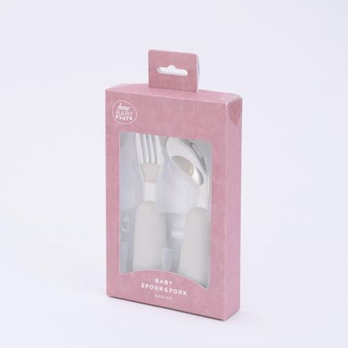 dear BABY ディアベビー ベビースプーン&フォーク (グレージュ) ベビーザらス限定