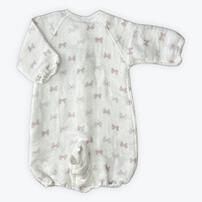 バンブーガーゼ 兼用ドレス リボン柄(リボン×50-70)