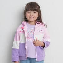 【ティニピン&times;しなこ】パーカー 長袖フード付き 裏毛 ピンク&times;100cm