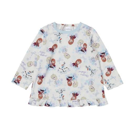 ディズニー アナと雪の女王 長袖パジャマ フェミニン かぶり ホワイト×110cm ベビーザらス限定