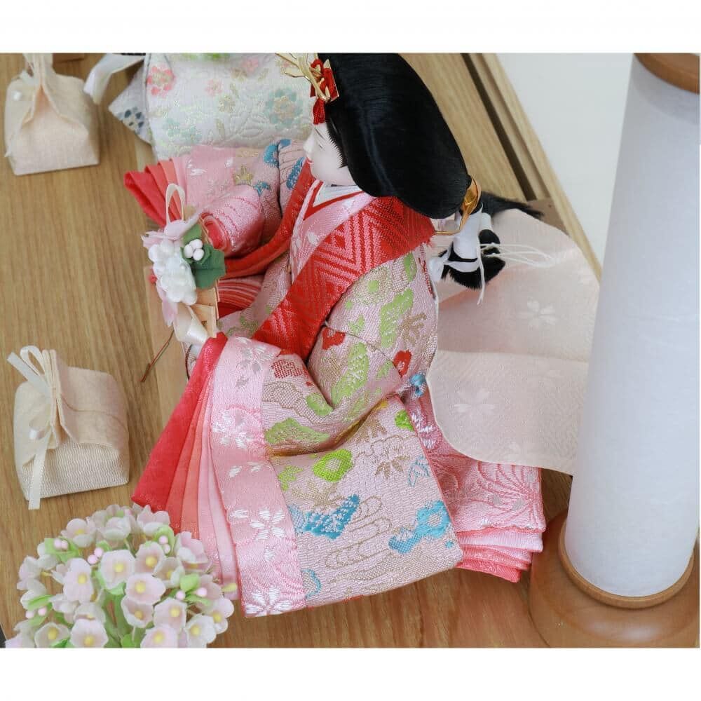 雛人形】ケース飾り 親王飾り「落水和紙パネルアクリル」ひな人形