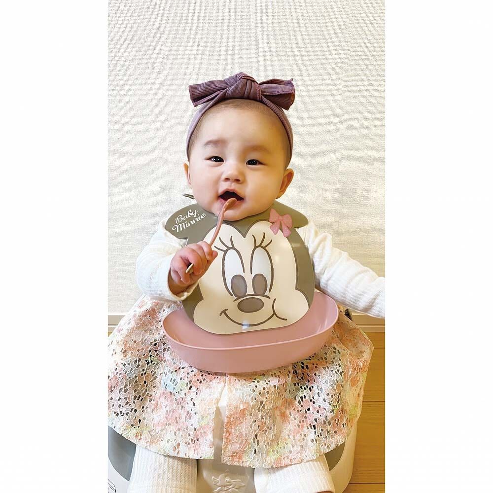 Disney ディズニー はじめてのエプロン (ベビーミニー) | マタニティ