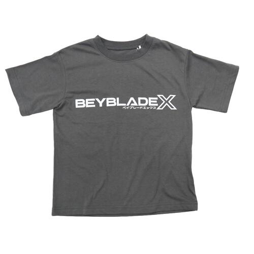 BEYBLADE X ベイブレードエックス 半袖パジャマ ロゴプリント ブラック×130cm