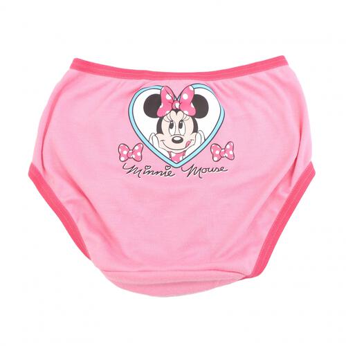 Disney ディズニー ウエスト平ゴム ショーツ 3枚組 ミニー ピンク×120cm