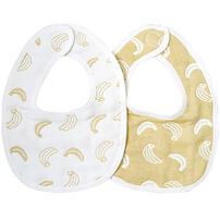 6重織ガーゼスタイ 2枚組 バナナ (バナナ×フリー) ベビーザらス限定