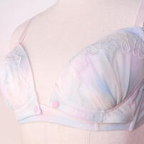 チュールフロントオープンブラ＆ショーツ（サックス×L） ベビーザらス限定