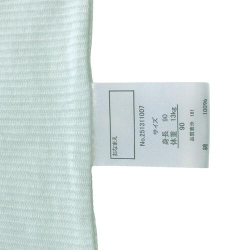 2枚組 涼感袖なしシャツ肌着 シースルー 恐竜 パステルブルー×90cm