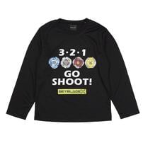 ベイブレードエックス 長袖パジャマ ロゴプリント ブラック&times;150cm ベビーザらス限定