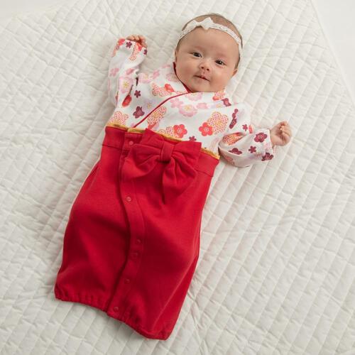 袴ドレスオール スムス 女児(レッド&times;50-70) ベビーザらス限定