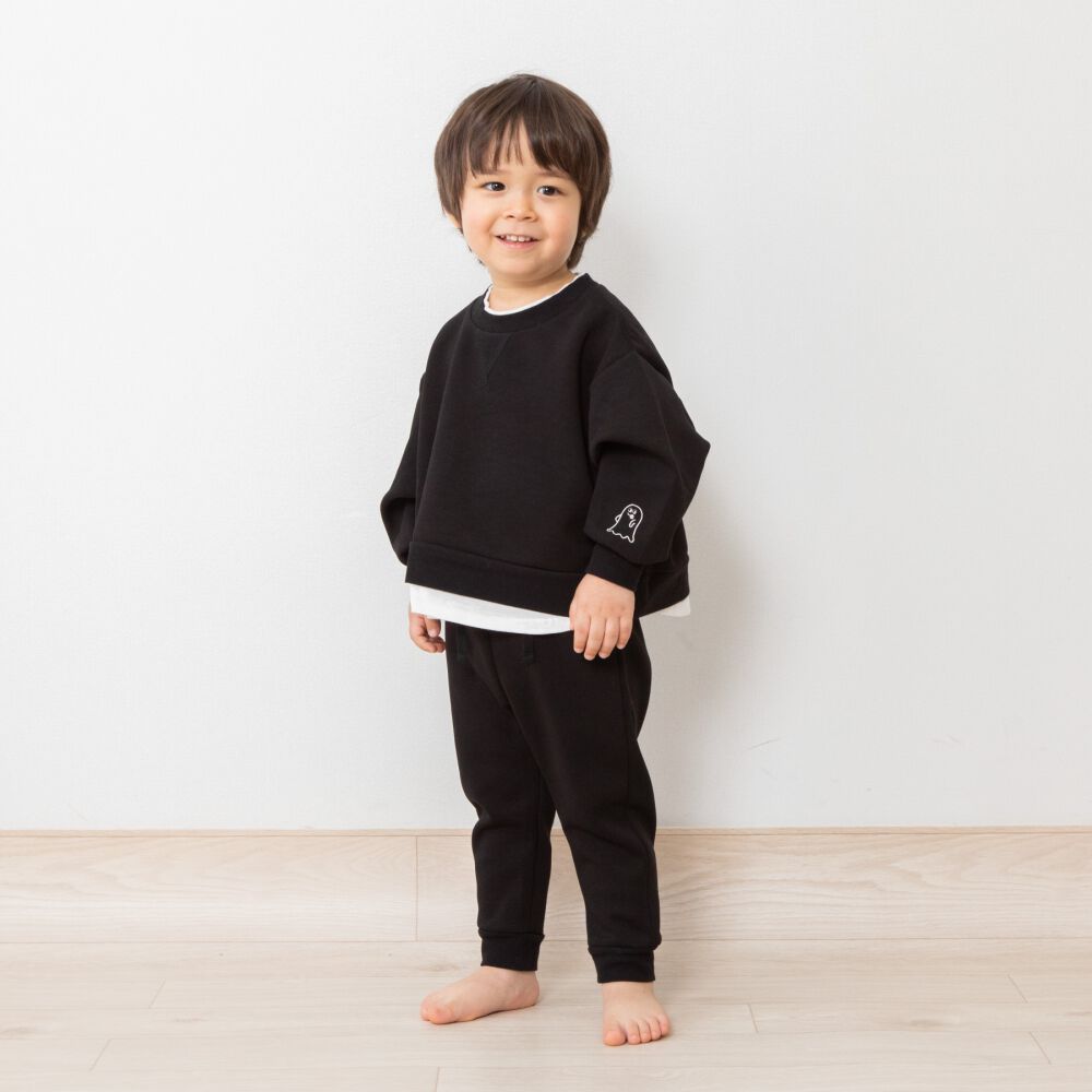Babies“R”Us×】機能性おばけ ドライスウェット トレーナー ブラック