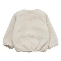 シナぷしゅ ボアフリース ジャケット(ナチュラル&times;80cm)