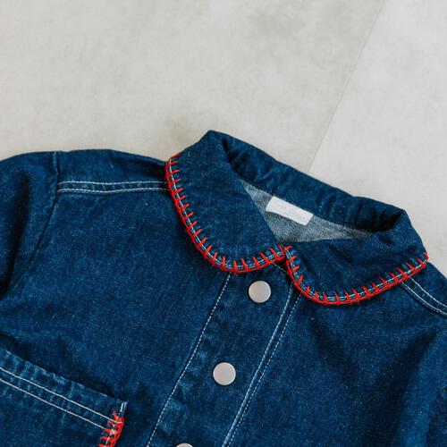 【FirstCloset×mioさん】デニムジャケット ネイビー×90cm