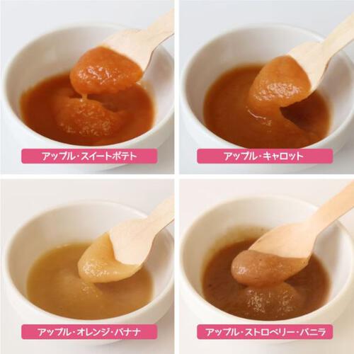 babybio ベビービオ ベビースムージー4種セット アップル・スイートポテト アップル・キャロット アップル・オレンジ・バナナ アップル・ストロベリー・バニラ【有機食材 ベビースムージー 離乳食 ベビーフード】【6カ月～】