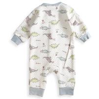 長袖カバーオール ニットキルト 恐竜柄 ベージュ×80cm ベビーザらス限定