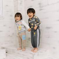 monpoke モンポケ ロングパンツ サイドライン ピカチュウ チャコール×90cm