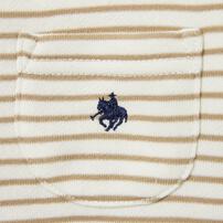 POLO BCS ボーダートレーナー ベージュ&times;80cm ベビーザらス限定