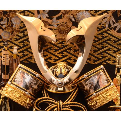 【五月人形】兜ケース飾り「立体鍬形紗綾形に花丸文様」（538758）トイザらス・ベビーザらス限定【メーカー直送】