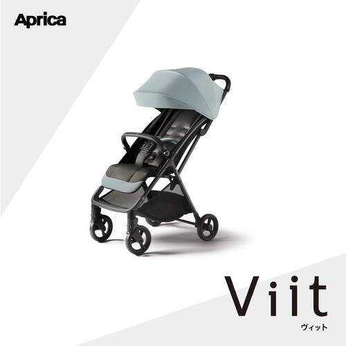 Aprica アップリカ Viit ヴィット  (シルバーグリーン) B型ベビーカー 簡単折りたたみ 姿勢サポート 7ヶ月～4歳頃対応