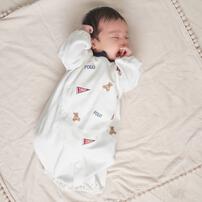 POLO BCS 前総刺繍ドレスオール ナチュラル&times;50-70cm ベビーザらス限定