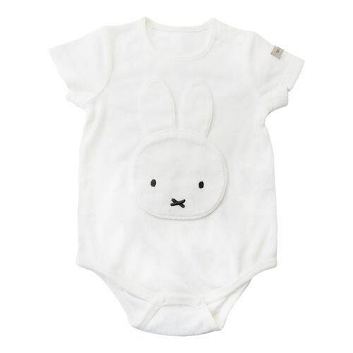 miffy ミッフィー 半袖ボディスーツ パイル ホワイト&times;70cm ベビーザらス限定