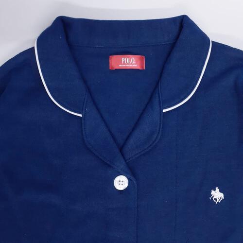 POLO BCS  長袖テーラーパジャマ ポニー刺繍(ネイビー×M-L) ベビーザらス限定