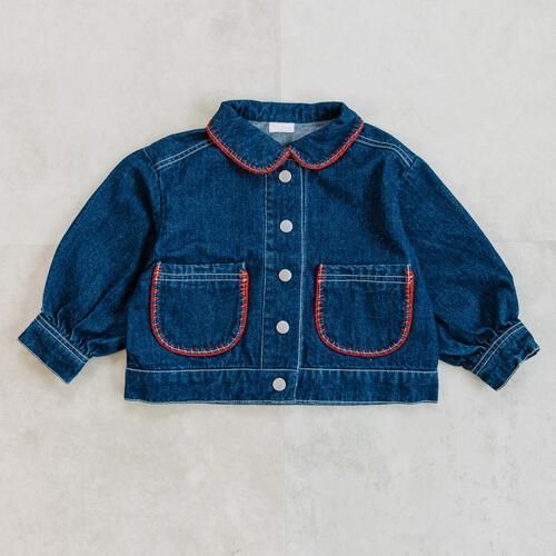 【FirstCloset×mioさん】デニムジャケット ネイビー×95cm